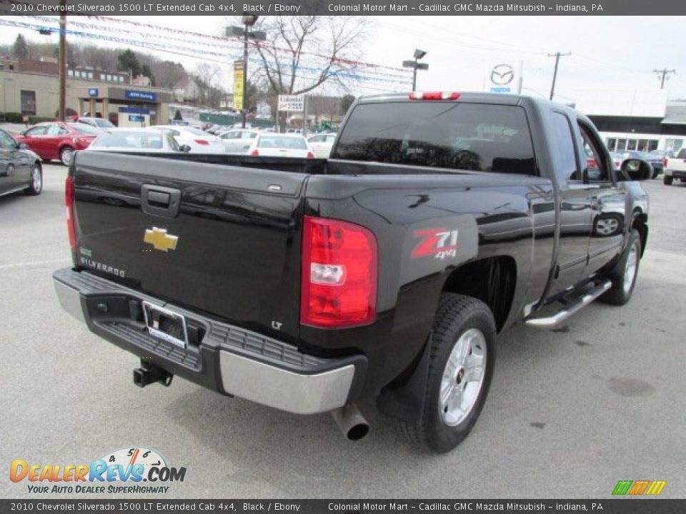 2010 Chevrolet Silverado 1500 LT Extended Cab 4x4 Black / Ebony Photo #6