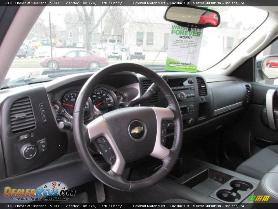 2010 Chevrolet Silverado 1500 LT Extended Cab 4x4 Black / Ebony Photo #12
