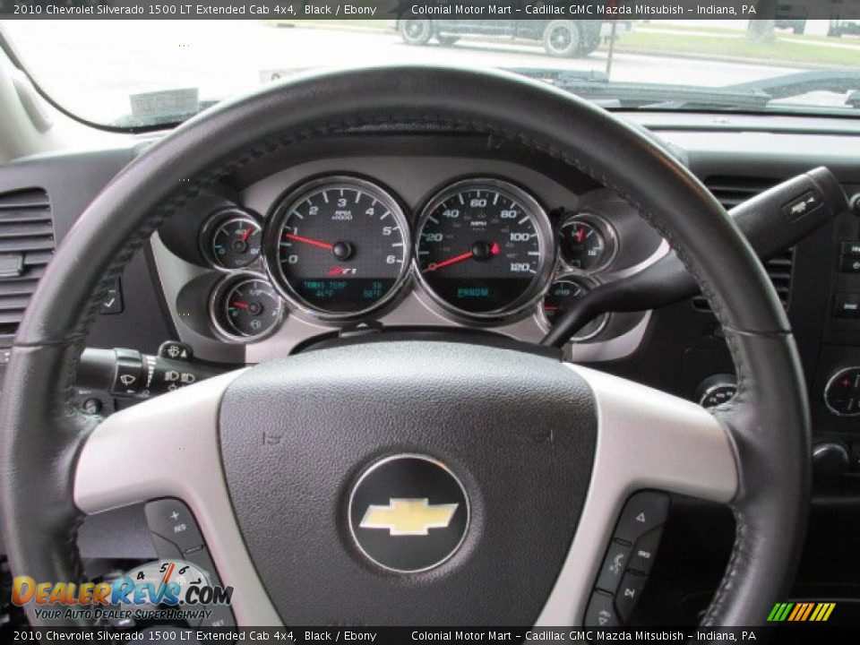 2010 Chevrolet Silverado 1500 LT Extended Cab 4x4 Black / Ebony Photo #17