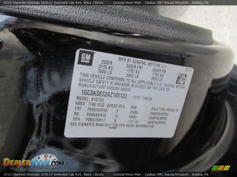 2010 Chevrolet Silverado 1500 LT Extended Cab 4x4 Black / Ebony Photo #19