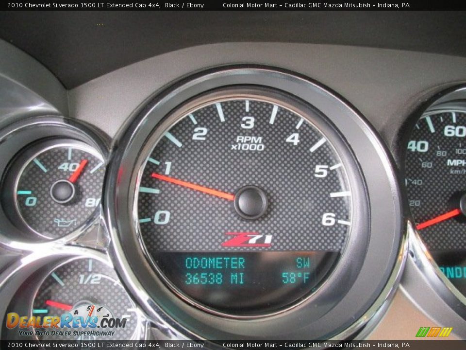 2010 Chevrolet Silverado 1500 LT Extended Cab 4x4 Black / Ebony Photo #20