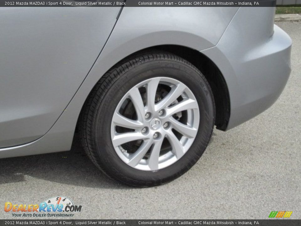 2012 Mazda MAZDA3 i Sport 4 Door Liquid Silver Metallic / Black Photo #3