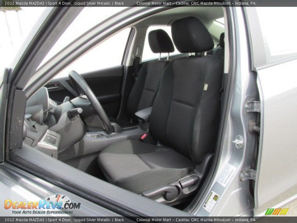 2012 Mazda MAZDA3 i Sport 4 Door Liquid Silver Metallic / Black Photo #11