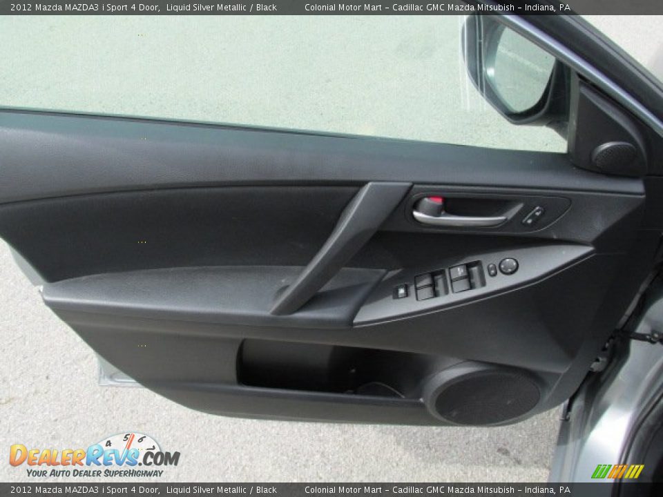 2012 Mazda MAZDA3 i Sport 4 Door Liquid Silver Metallic / Black Photo #13