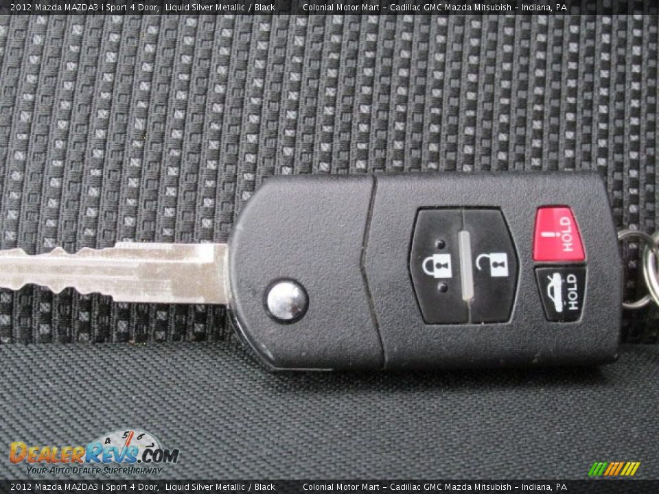 2012 Mazda MAZDA3 i Sport 4 Door Liquid Silver Metallic / Black Photo #18