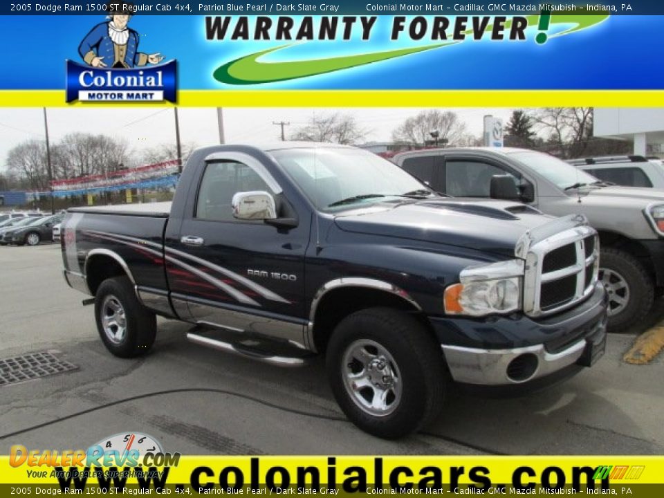 2005 Dodge Ram 1500 ST Regular Cab 4x4 Patriot Blue Pearl / Dark Slate Gray Photo #1