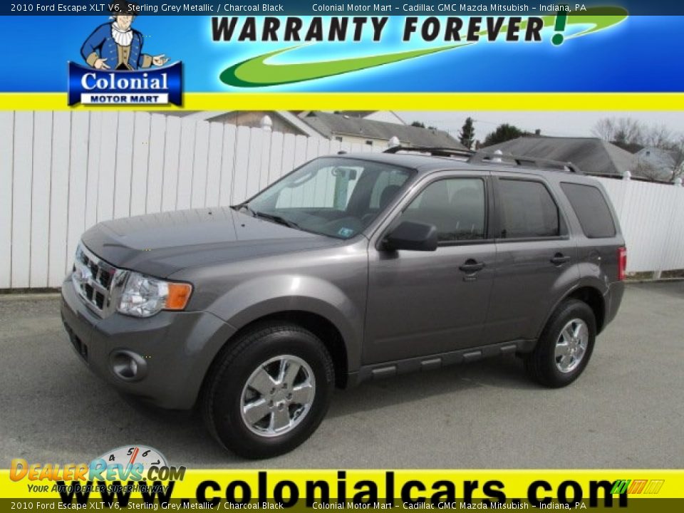 2010 Ford Escape XLT V6 Sterling Grey Metallic / Charcoal Black Photo #1