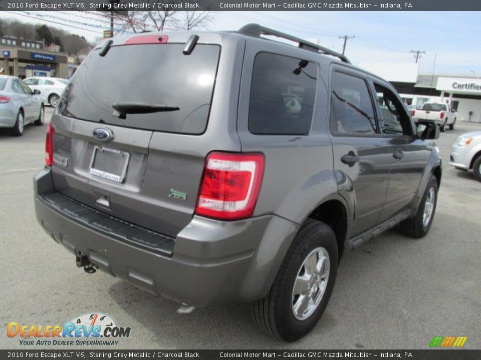 2010 Ford Escape XLT V6 Sterling Grey Metallic / Charcoal Black Photo #7