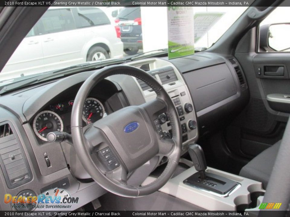 2010 Ford Escape XLT V6 Sterling Grey Metallic / Charcoal Black Photo #12