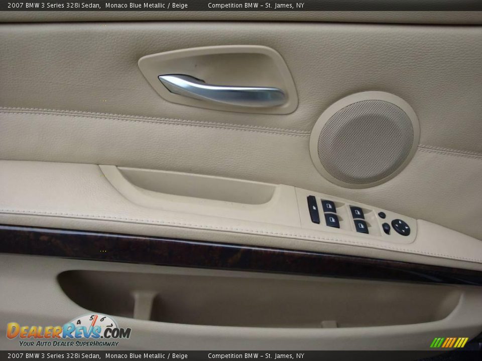 2007 BMW 3 Series 328i Sedan Monaco Blue Metallic / Beige Photo #8