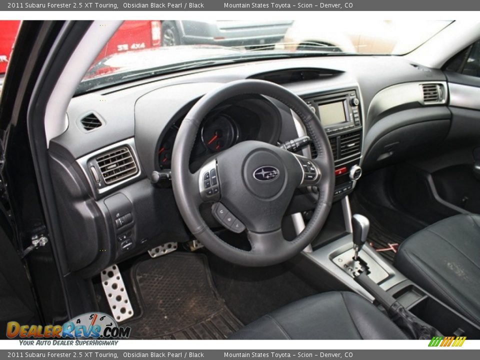 Black Interior - 2011 Subaru Forester 2.5 XT Touring Photo #5