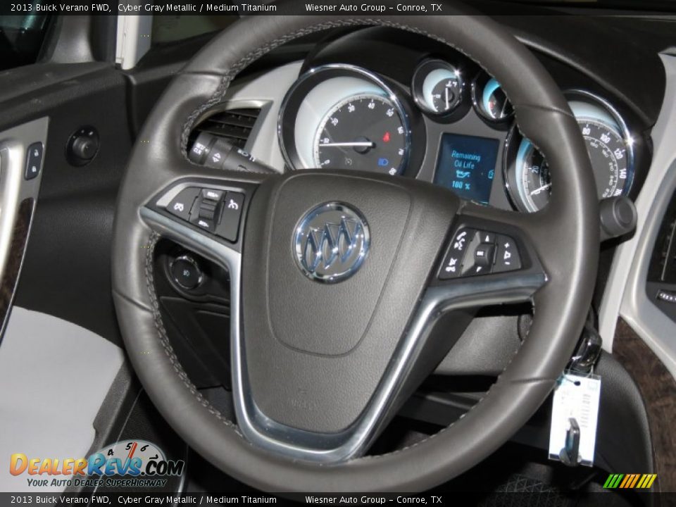 2013 Buick Verano FWD Cyber Gray Metallic / Medium Titanium Photo #4