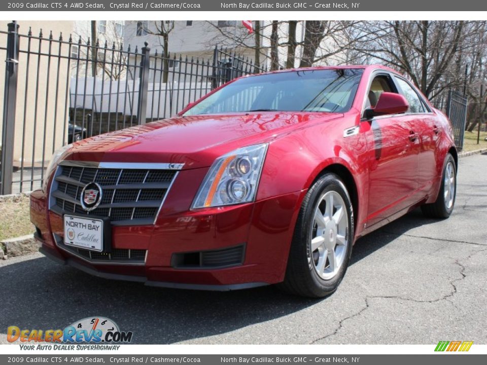 2009 Cadillac CTS 4 AWD Sedan Crystal Red / Cashmere/Cocoa Photo #1