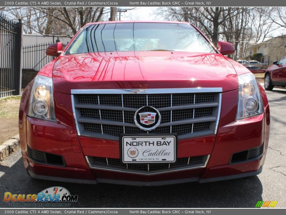 2009 Cadillac CTS 4 AWD Sedan Crystal Red / Cashmere/Cocoa Photo #2
