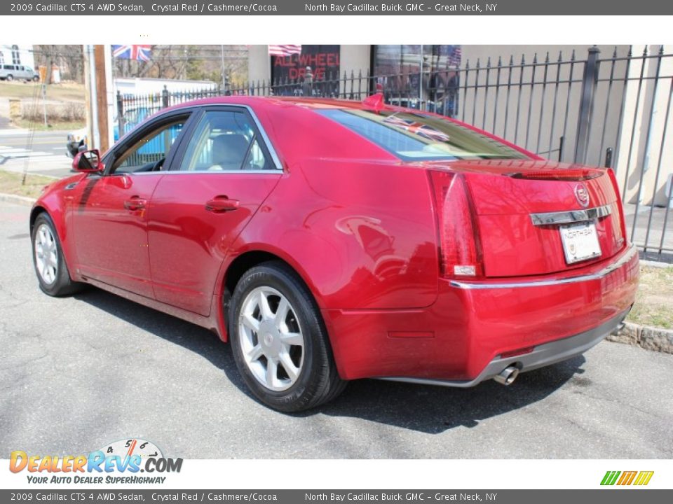 2009 Cadillac CTS 4 AWD Sedan Crystal Red / Cashmere/Cocoa Photo #4
