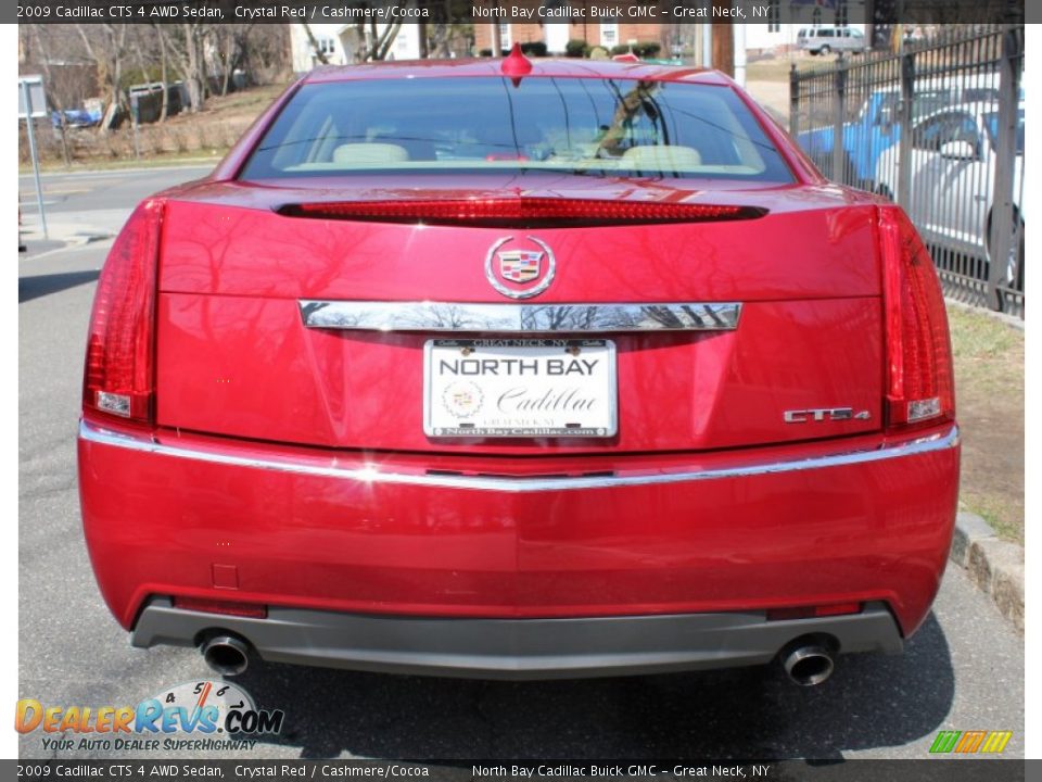 2009 Cadillac CTS 4 AWD Sedan Crystal Red / Cashmere/Cocoa Photo #5