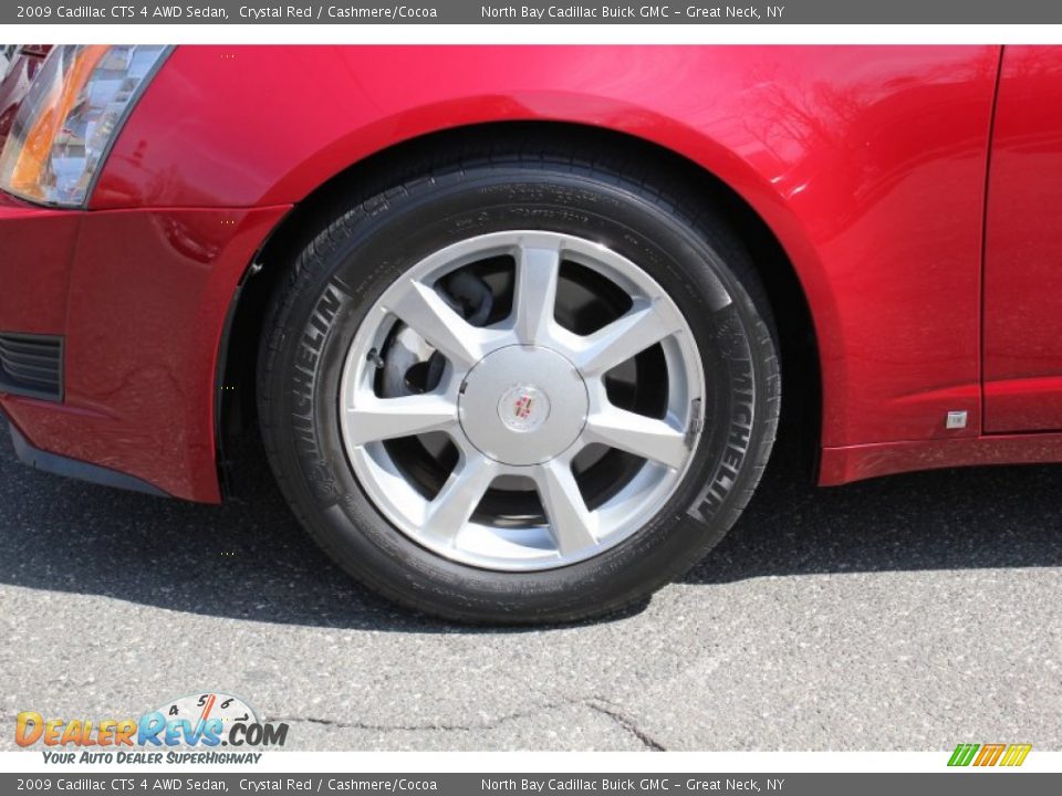 2009 Cadillac CTS 4 AWD Sedan Crystal Red / Cashmere/Cocoa Photo #8