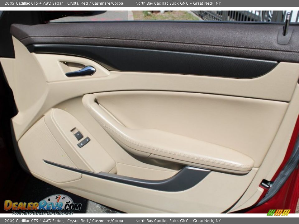2009 Cadillac CTS 4 AWD Sedan Crystal Red / Cashmere/Cocoa Photo #9