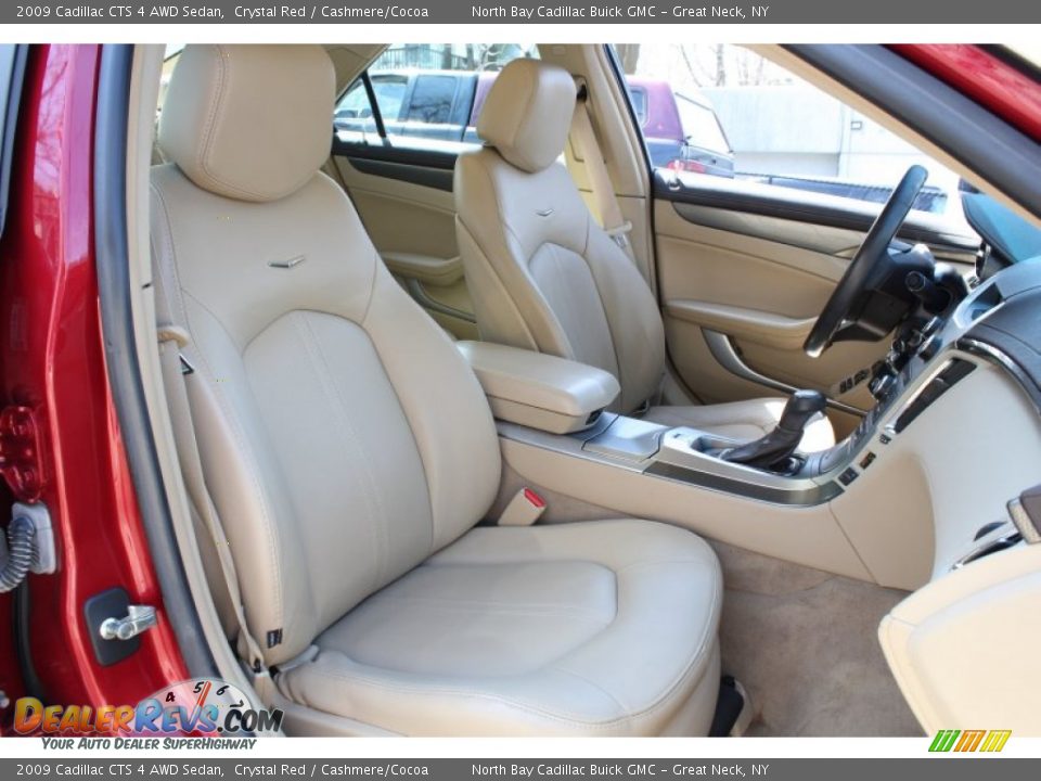 2009 Cadillac CTS 4 AWD Sedan Crystal Red / Cashmere/Cocoa Photo #10
