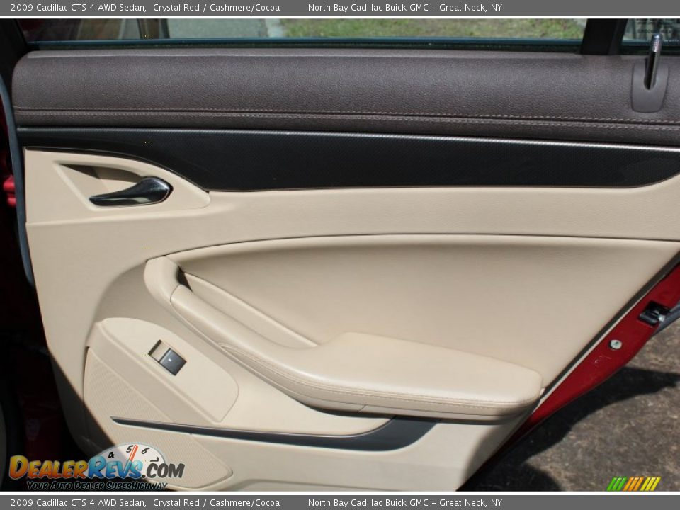 2009 Cadillac CTS 4 AWD Sedan Crystal Red / Cashmere/Cocoa Photo #12