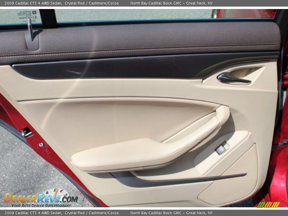 2009 Cadillac CTS 4 AWD Sedan Crystal Red / Cashmere/Cocoa Photo #15