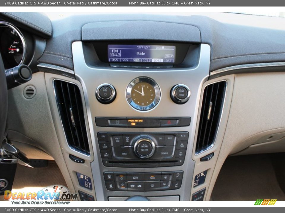 2009 Cadillac CTS 4 AWD Sedan Crystal Red / Cashmere/Cocoa Photo #22