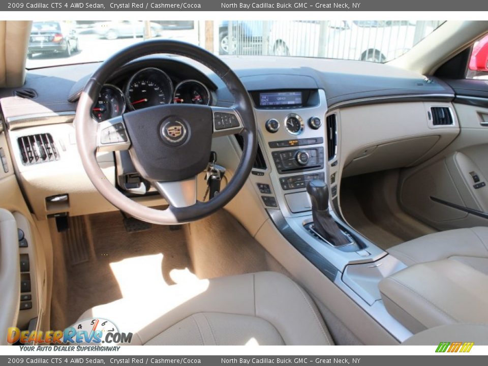 2009 Cadillac CTS 4 AWD Sedan Crystal Red / Cashmere/Cocoa Photo #26
