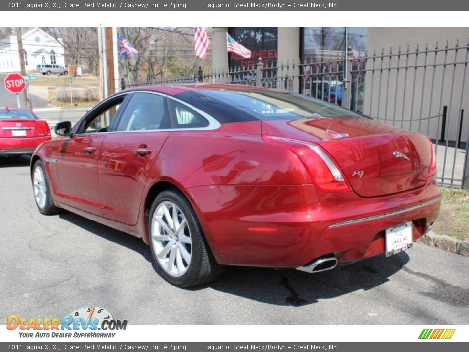 2011 Jaguar XJ XJ Claret Red Metallic / Cashew/Truffle Piping Photo #4