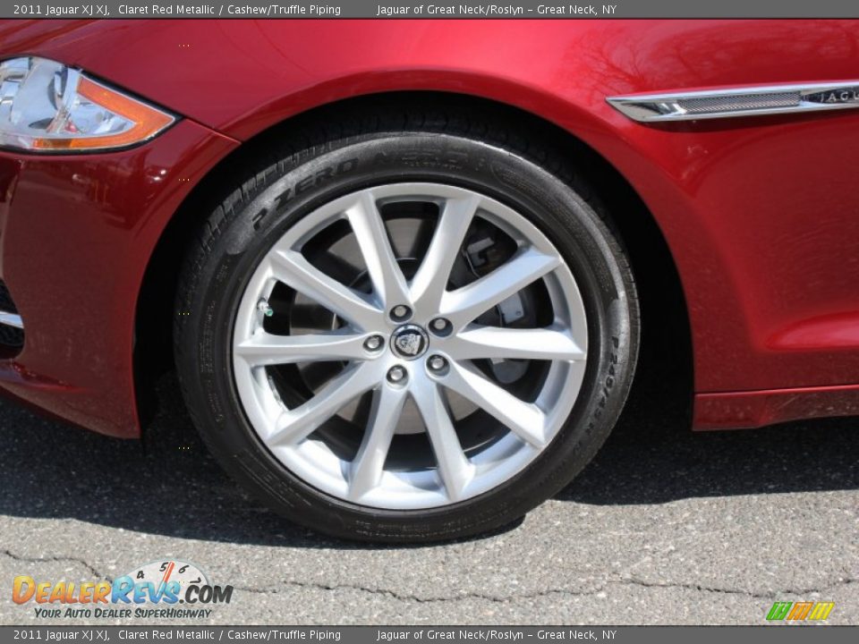 2011 Jaguar XJ XJ Claret Red Metallic / Cashew/Truffle Piping Photo #8