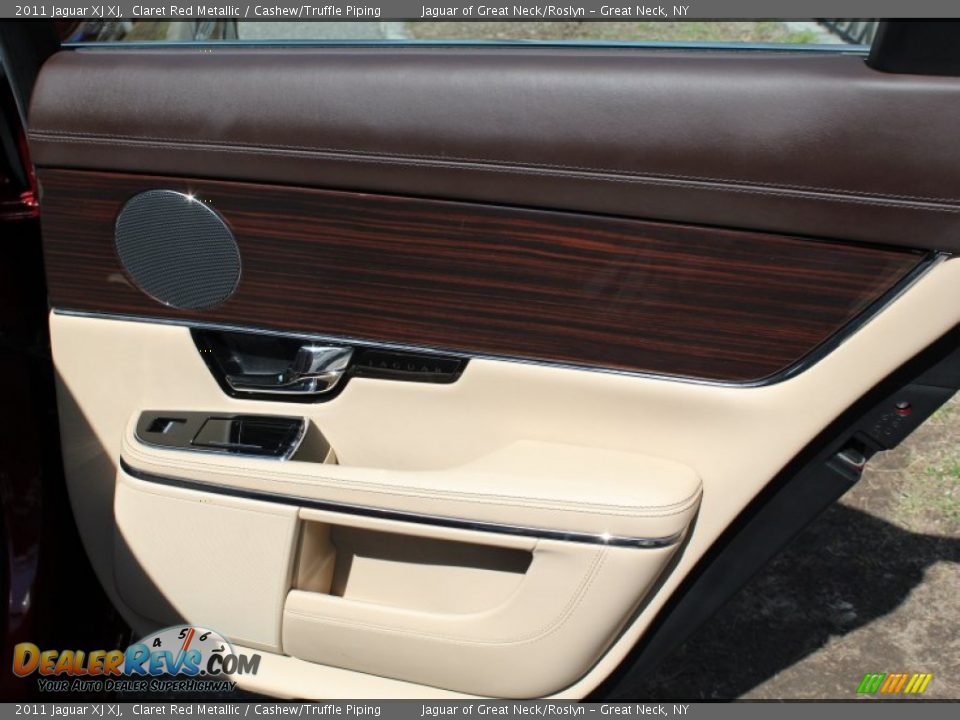 2011 Jaguar XJ XJ Claret Red Metallic / Cashew/Truffle Piping Photo #12