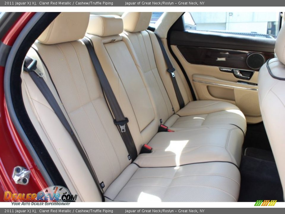 2011 Jaguar XJ XJ Claret Red Metallic / Cashew/Truffle Piping Photo #13