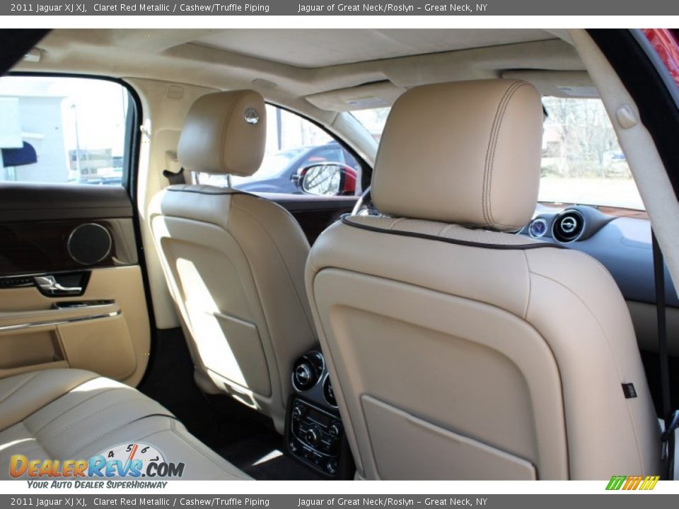 2011 Jaguar XJ XJ Claret Red Metallic / Cashew/Truffle Piping Photo #14