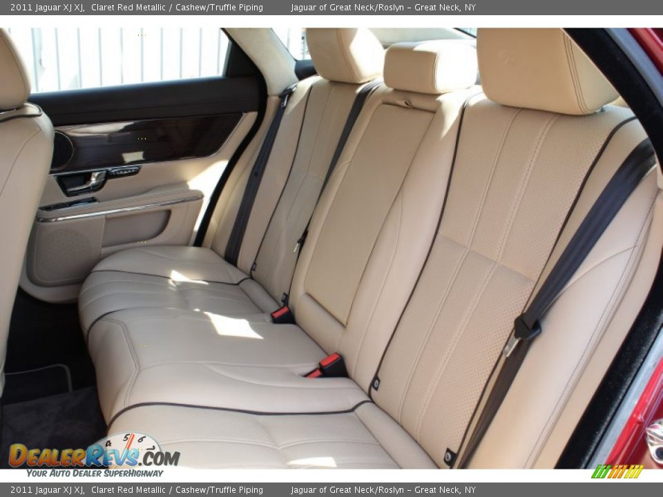2011 Jaguar XJ XJ Claret Red Metallic / Cashew/Truffle Piping Photo #16