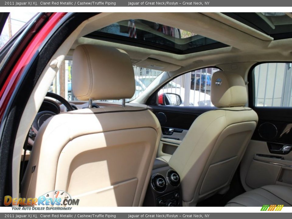2011 Jaguar XJ XJ Claret Red Metallic / Cashew/Truffle Piping Photo #18
