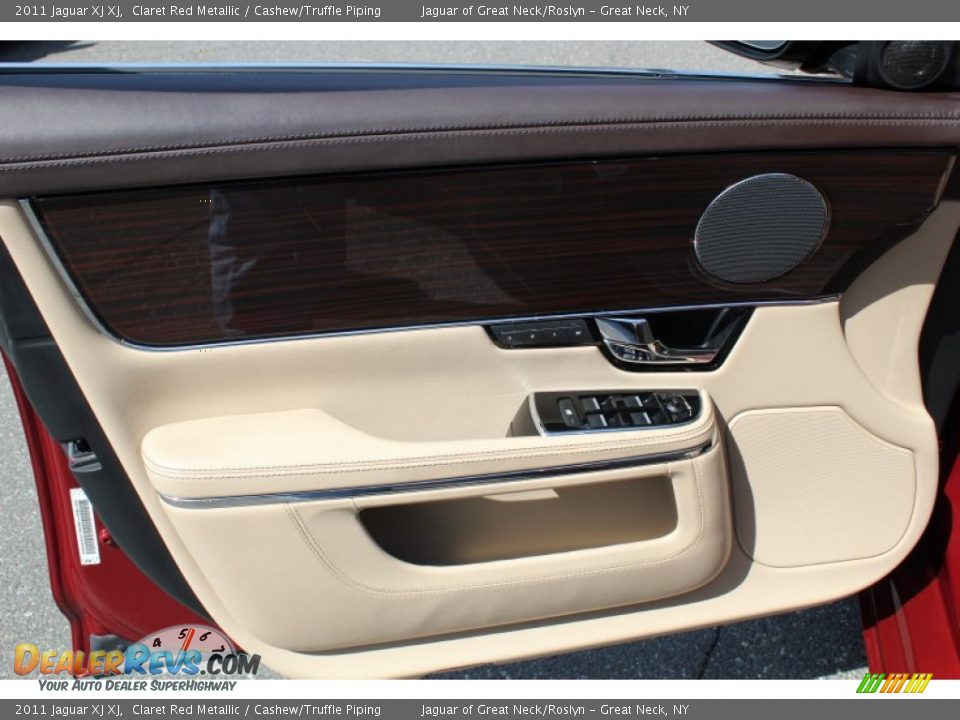 2011 Jaguar XJ XJ Claret Red Metallic / Cashew/Truffle Piping Photo #19