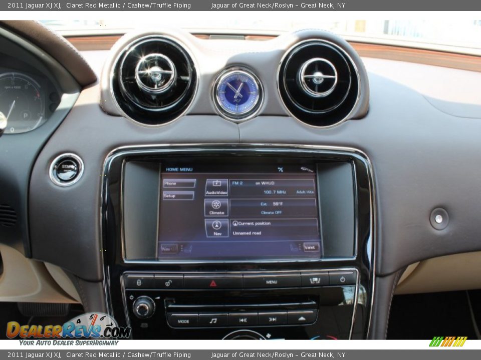 2011 Jaguar XJ XJ Claret Red Metallic / Cashew/Truffle Piping Photo #22