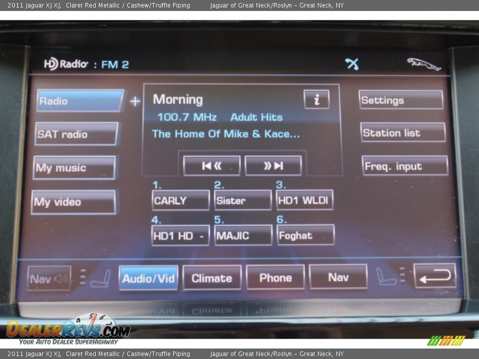 2011 Jaguar XJ XJ Claret Red Metallic / Cashew/Truffle Piping Photo #23