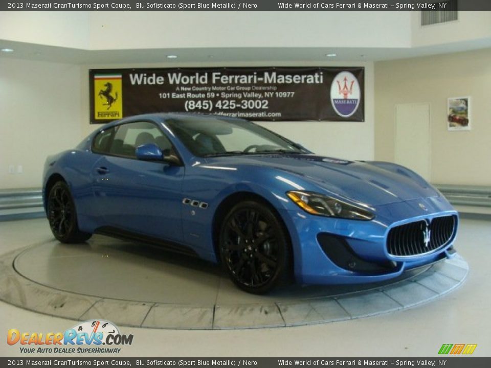 2013 Maserati GranTurismo Sport Coupe Blu Sofisticato (Sport Blue Metallic) / Nero Photo #1