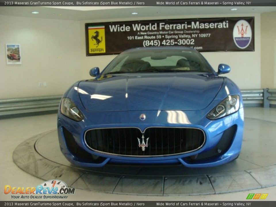 2013 Maserati GranTurismo Sport Coupe Blu Sofisticato (Sport Blue Metallic) / Nero Photo #2