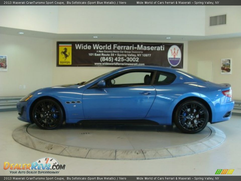 2013 Maserati GranTurismo Sport Coupe Blu Sofisticato (Sport Blue Metallic) / Nero Photo #4