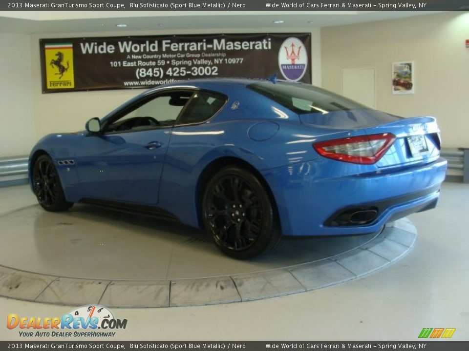 2013 Maserati GranTurismo Sport Coupe Blu Sofisticato (Sport Blue Metallic) / Nero Photo #5