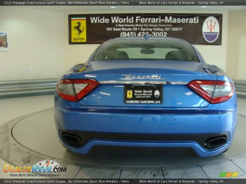 2013 Maserati GranTurismo Sport Coupe Blu Sofisticato (Sport Blue Metallic) / Nero Photo #6