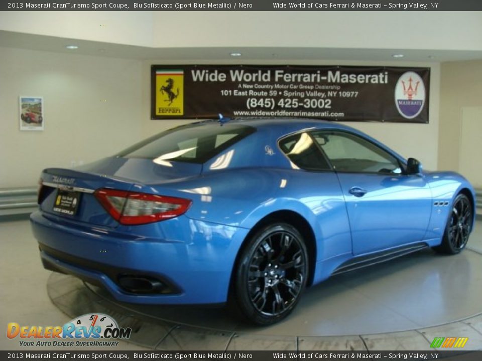 2013 Maserati GranTurismo Sport Coupe Blu Sofisticato (Sport Blue Metallic) / Nero Photo #7
