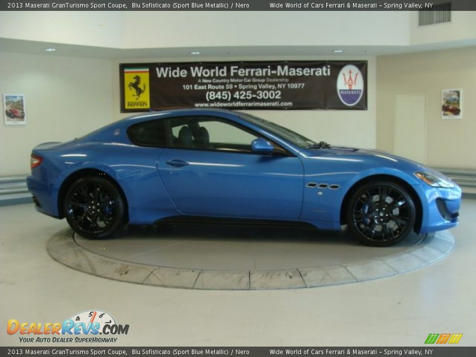 2013 Maserati GranTurismo Sport Coupe Blu Sofisticato (Sport Blue Metallic) / Nero Photo #8