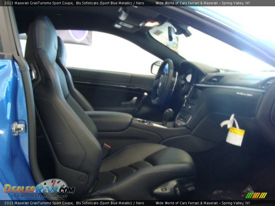 2013 Maserati GranTurismo Sport Coupe Blu Sofisticato (Sport Blue Metallic) / Nero Photo #13