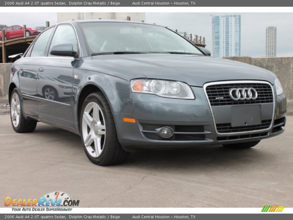 2006 Audi A4 2.0T quattro Sedan Dolphin Gray Metallic / Beige Photo #1