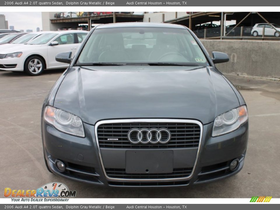2006 Audi A4 2.0T quattro Sedan Dolphin Gray Metallic / Beige Photo #2