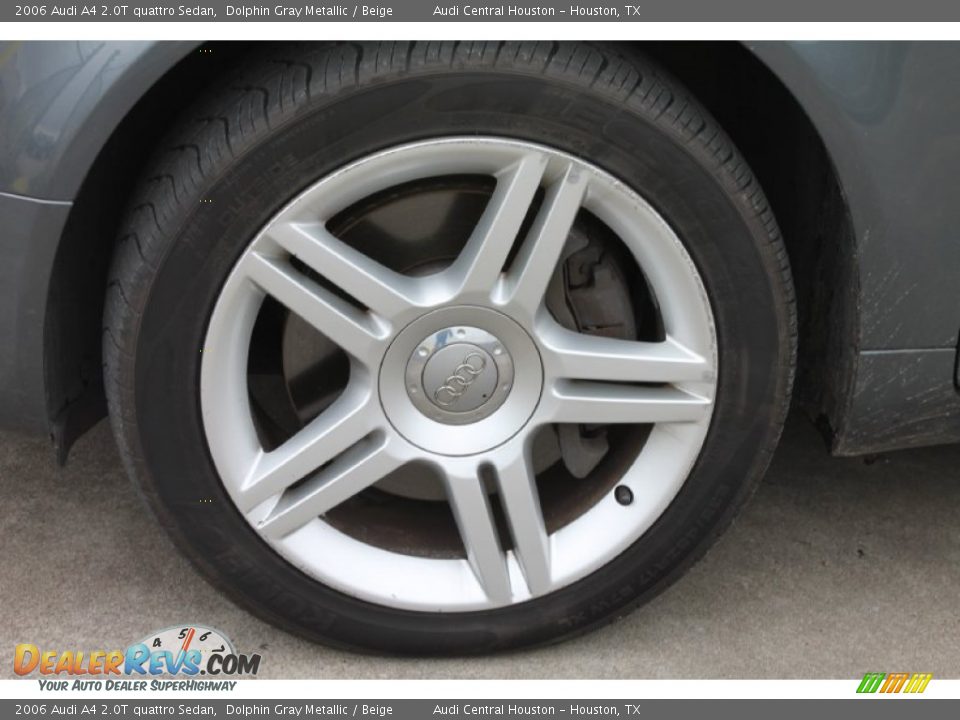 2006 Audi A4 2.0T quattro Sedan Dolphin Gray Metallic / Beige Photo #4