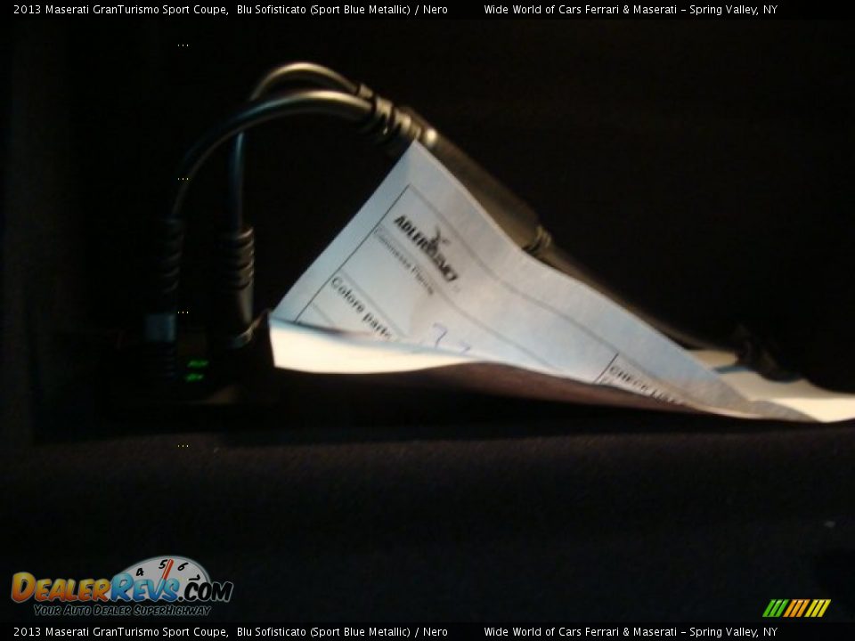 2013 Maserati GranTurismo Sport Coupe Blu Sofisticato (Sport Blue Metallic) / Nero Photo #20