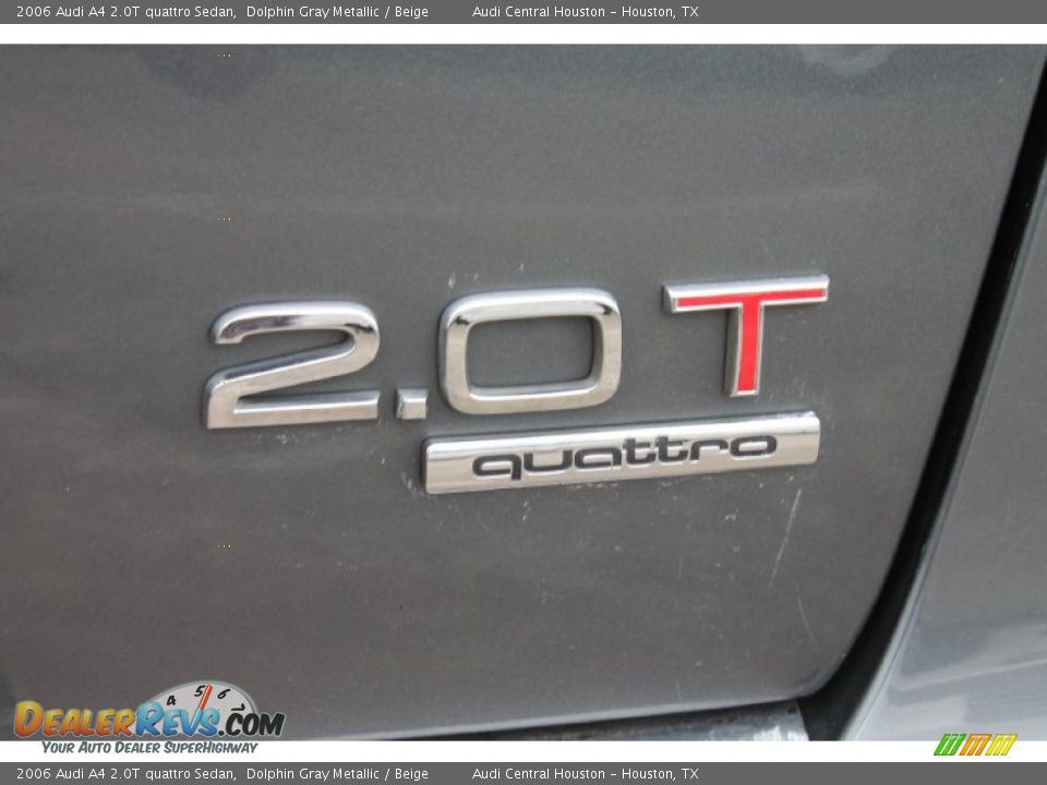 2006 Audi A4 2.0T quattro Sedan Dolphin Gray Metallic / Beige Photo #9